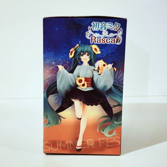 New Furyu Hatsune Miku x Rascal Special Summer Festival Figure 17cm - Picture 3 of 5